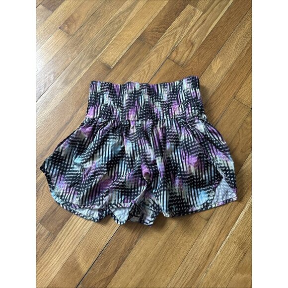 FP Movement The Way Home Smocked High Rise Running Shorts Free People Size L - Picture 2 of 5